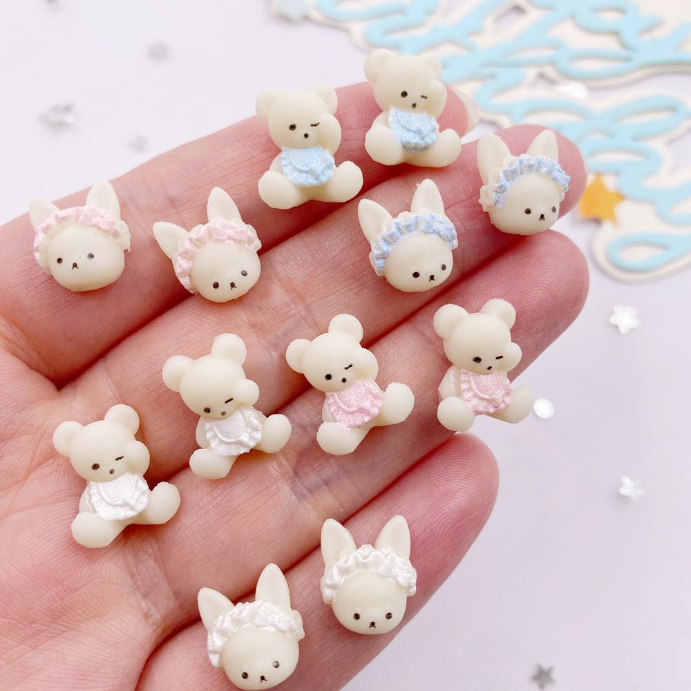 Art Craft 2 Year Olds - 30 ชิ้นเรซิ่น Kawaii สีสัน 3D Mini