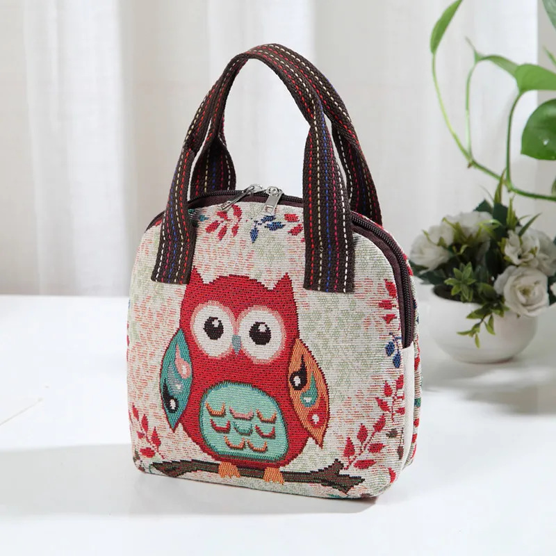 Art Craft Butterfly - กระเป๋ามือจับด้านบนปักลายผีเสื้อกระเป๋าใส่โทรศัพท์ขนาดเล็กกระเป๋าถือผ้าทอของผู้หญิงมีซิปกระเป๋าถือผ้าใบ