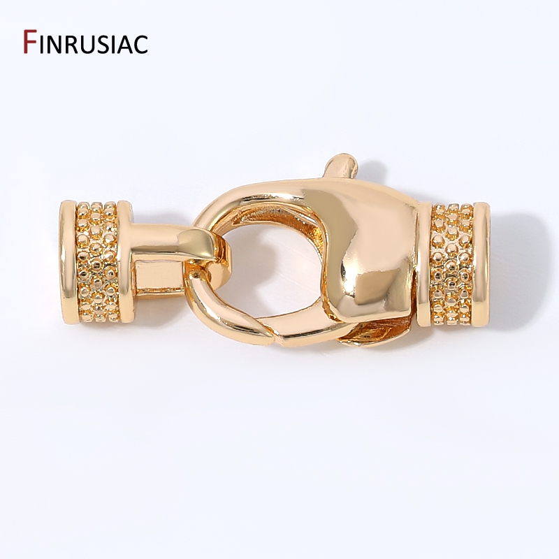 Art Craft Material - ตัวล็อคแบบก้ามปูทองเหลืองชุบทอง 14K, ตัวล็อคสำหรับเครื่องประดับ, ตัวล็อคปลายสำหรับทำสร้อยข้อมือ DIY อุปกรณ์ทำเครื่องประดับ