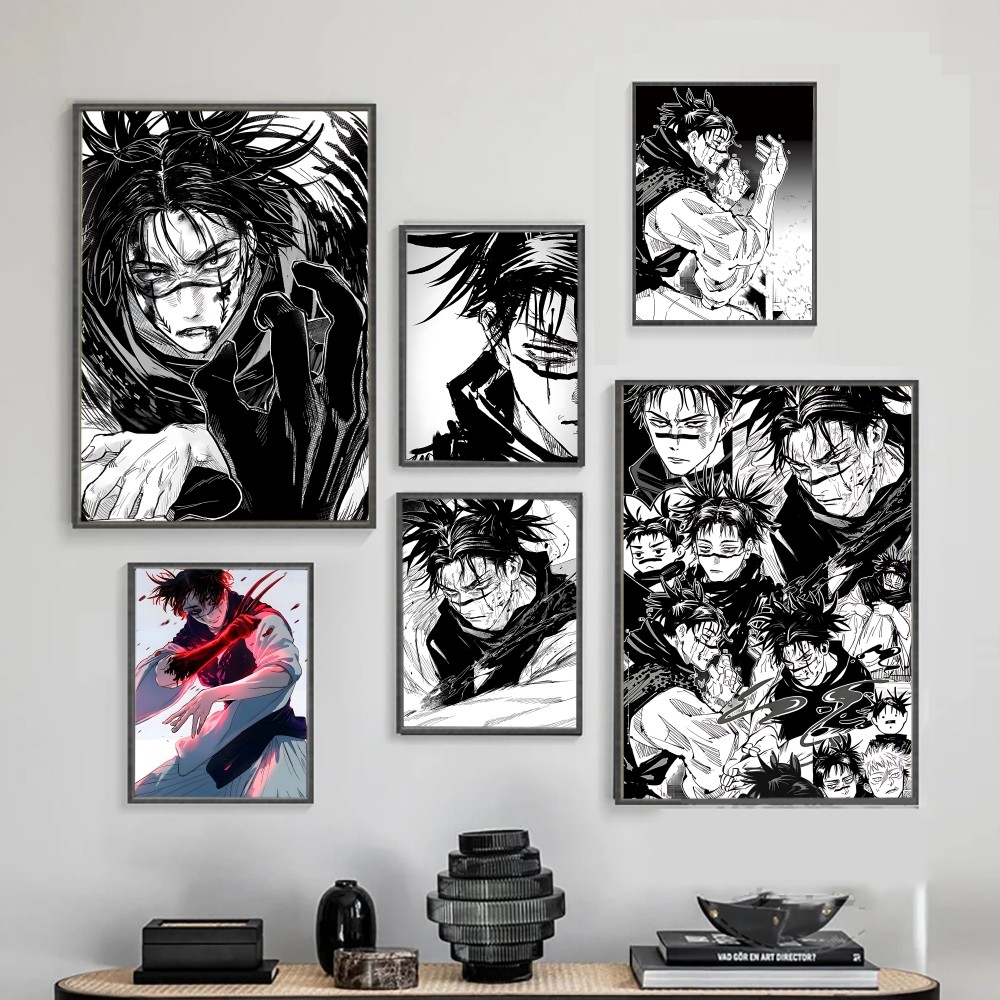 Art Craft House - โชโซ จูจุสึไคเซ็นอะนิเมะโปสเตอร์โปสเตอร์โปสเตอร์กันน้ำคอฟฟี่เฮาส์ บาร์ ตกแต่งบ้าน