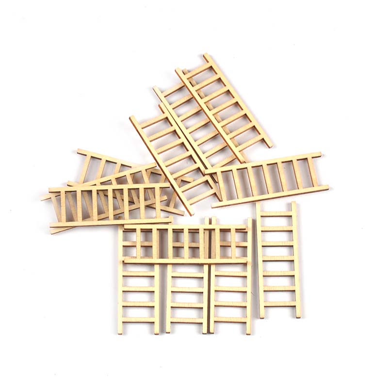 Art Craft Website - 20 ชิ้น/ล็อต 20x60 มม.ธรรมชาติบันไดไม้ DIY ศิลปะและหัตถกรรมไม้