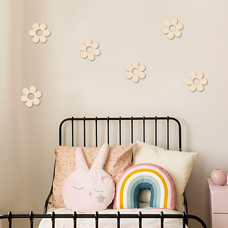 Art Craft 2 Year Olds - ไม้ดอกไม้ไม้ Cutouts ดอกไม้ไม้ Decor Reusable Wall