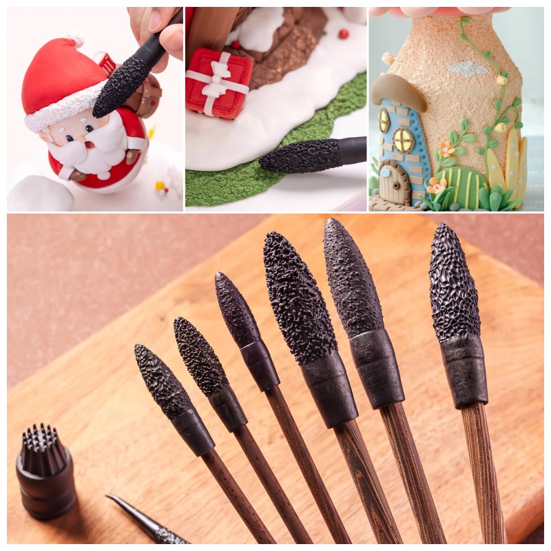Art Craft Stick - ชุดเครื่องมือปั้นดินเหนียว 9 ชิ้น สำหรับสร้างพื้นผิวหยาบและนุ่ม ใช้สำหรับงานปั้นดินเหนียว ปั้นเซรามิก