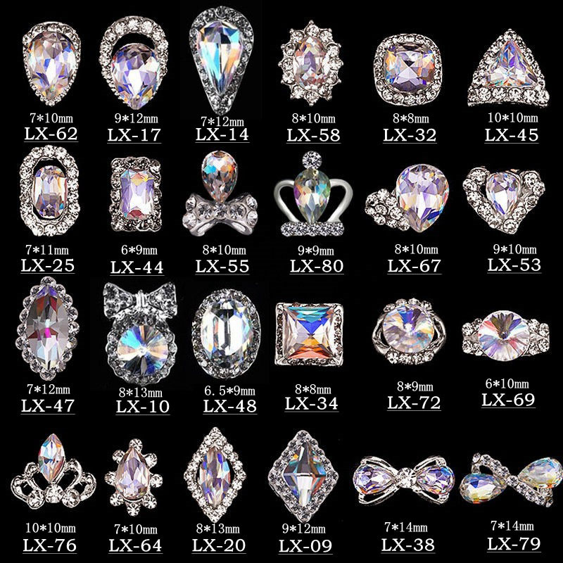 Craft And Art Difference - 10Pcs 3D คริสตัล AB สี Rhinestones