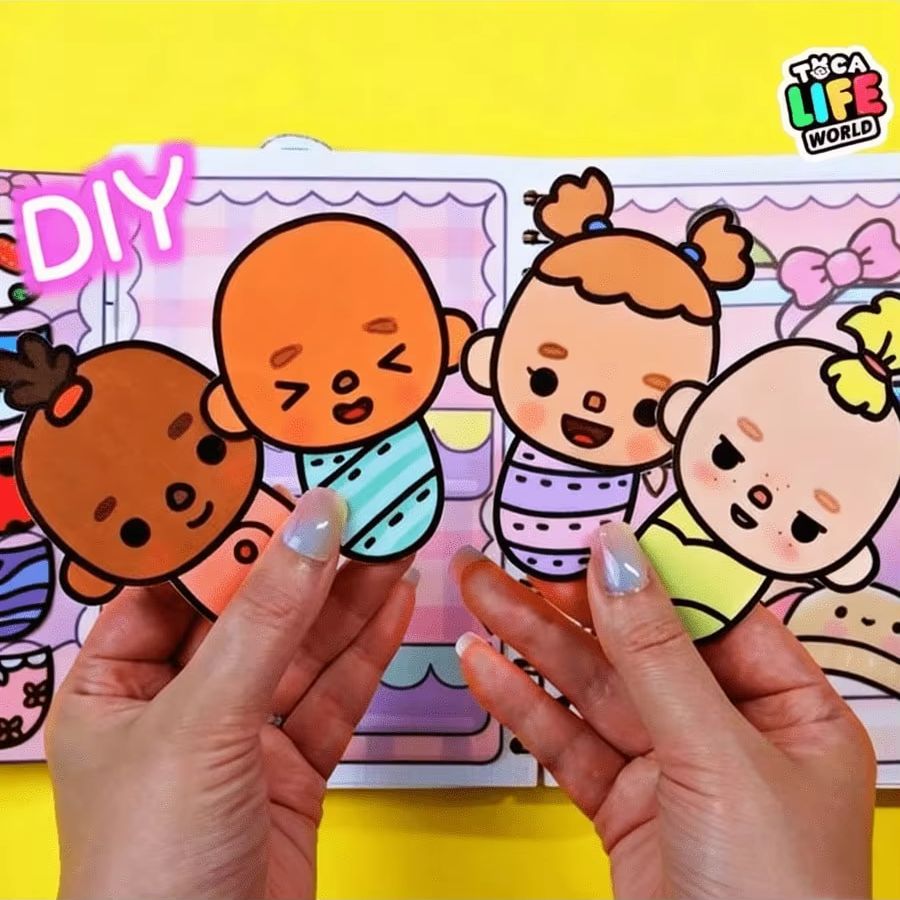 Art Craft 2 Year Olds - ชุดสติกเกอร์ตกแต่งห้องเด็ก 3 มิติ แบบ DIY พร้อมชุดสมุดภาพสำหรับเด็กที่ยังไม่เสร็จสมบูรณ์