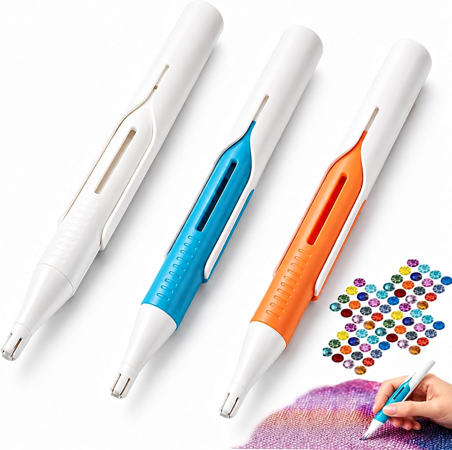 Diamond Painting Kit - เครื่องจ่ายเม็ดเพชรสำหรับงานเพ้นท์เพชรแบบอัตโนมัติสำหรับดอกสว่านกลมขนาด 2.8 มม. ปากกาเพ้นท์เพชรที่ทนทานสำหรับเครื่องมือและชุดงานศิลปะเพชร