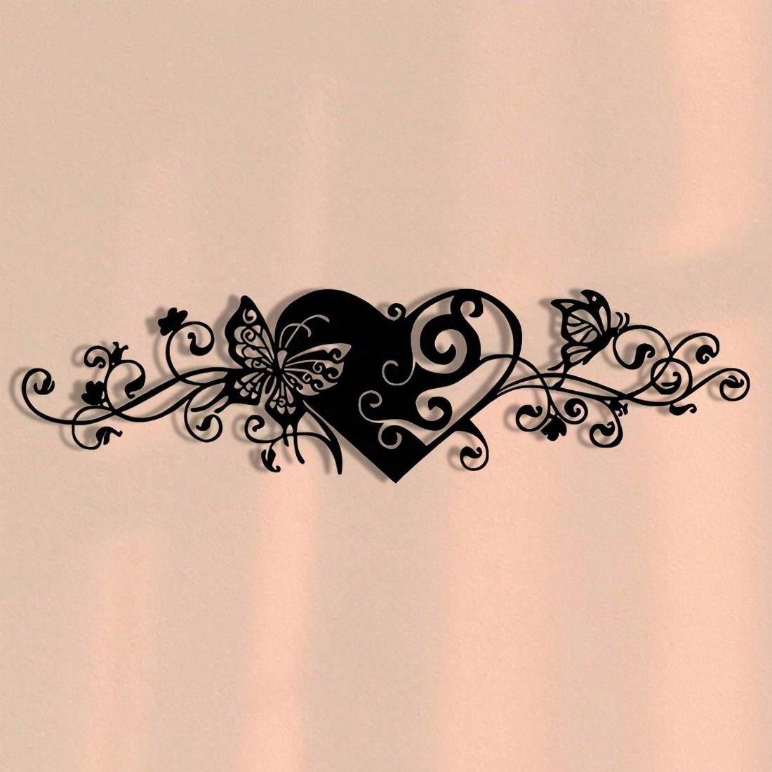 Art Craft Butterfly - ศิลปะผนังโลหะ 2 มิติ สไตล์มินิมอล กันน้ำ กันสนิม