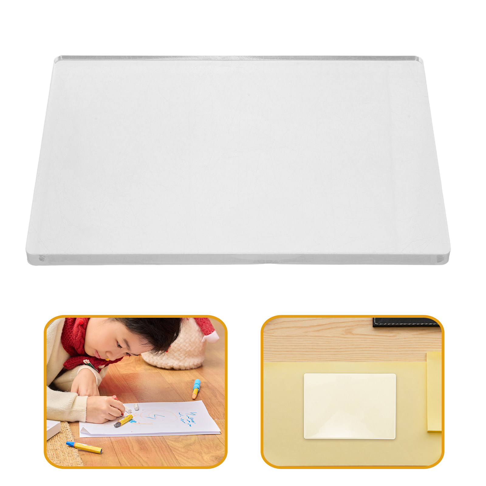 Art Craft Stick - แผ่นเจลใสขนาด 20x25 ซม. สำหรับงานศิลปะและงานฝีมือ แผ่นพิมพ์เจลแบบยืดหยุ่นไม่ติดวัสดุ ใช้สำหรับงานพิมพ์ผสมและงาน