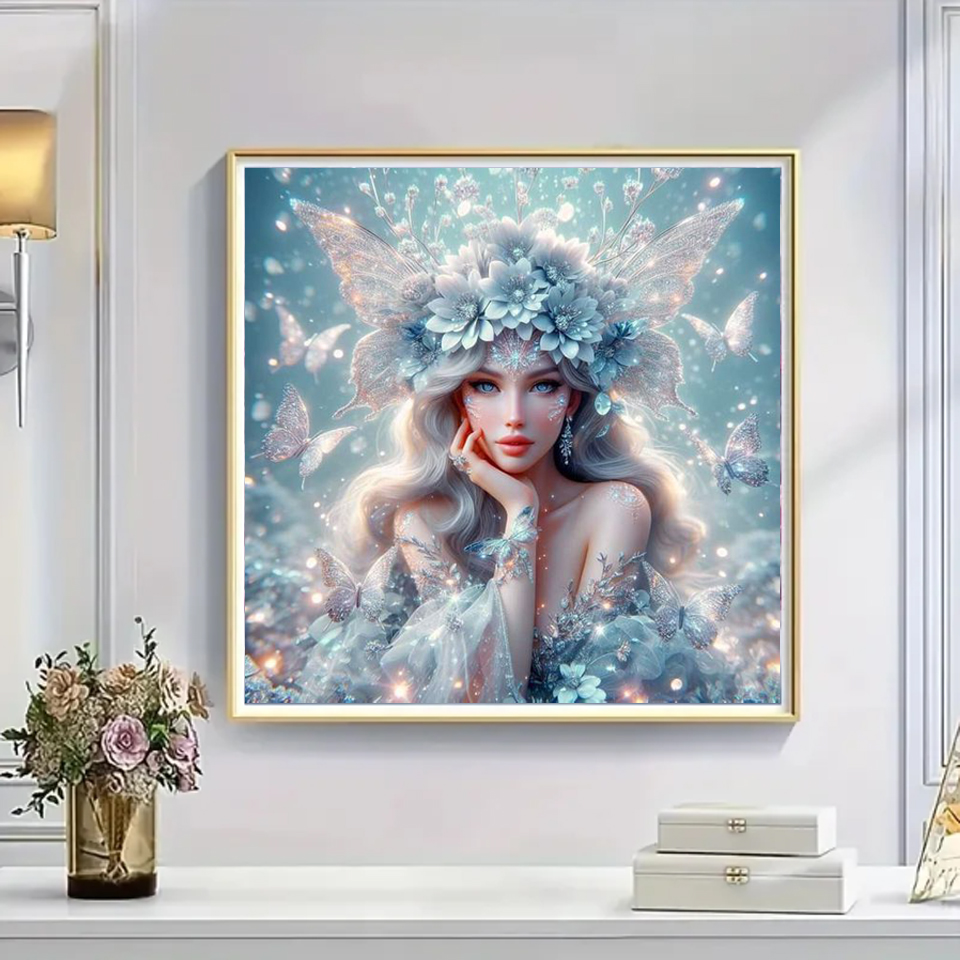 ใหม่ภาพวาดศิลปะติดเพชรด้วยเทพธ - Art Craft Winter บทวิจารณ์และราคา