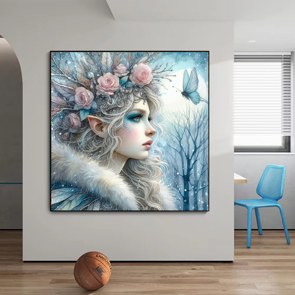 ใหม่ภาพวาดศิลปะติดเพชรด้วยเทพธ - Art Craft Winter บทวิจารณ์และราคา
