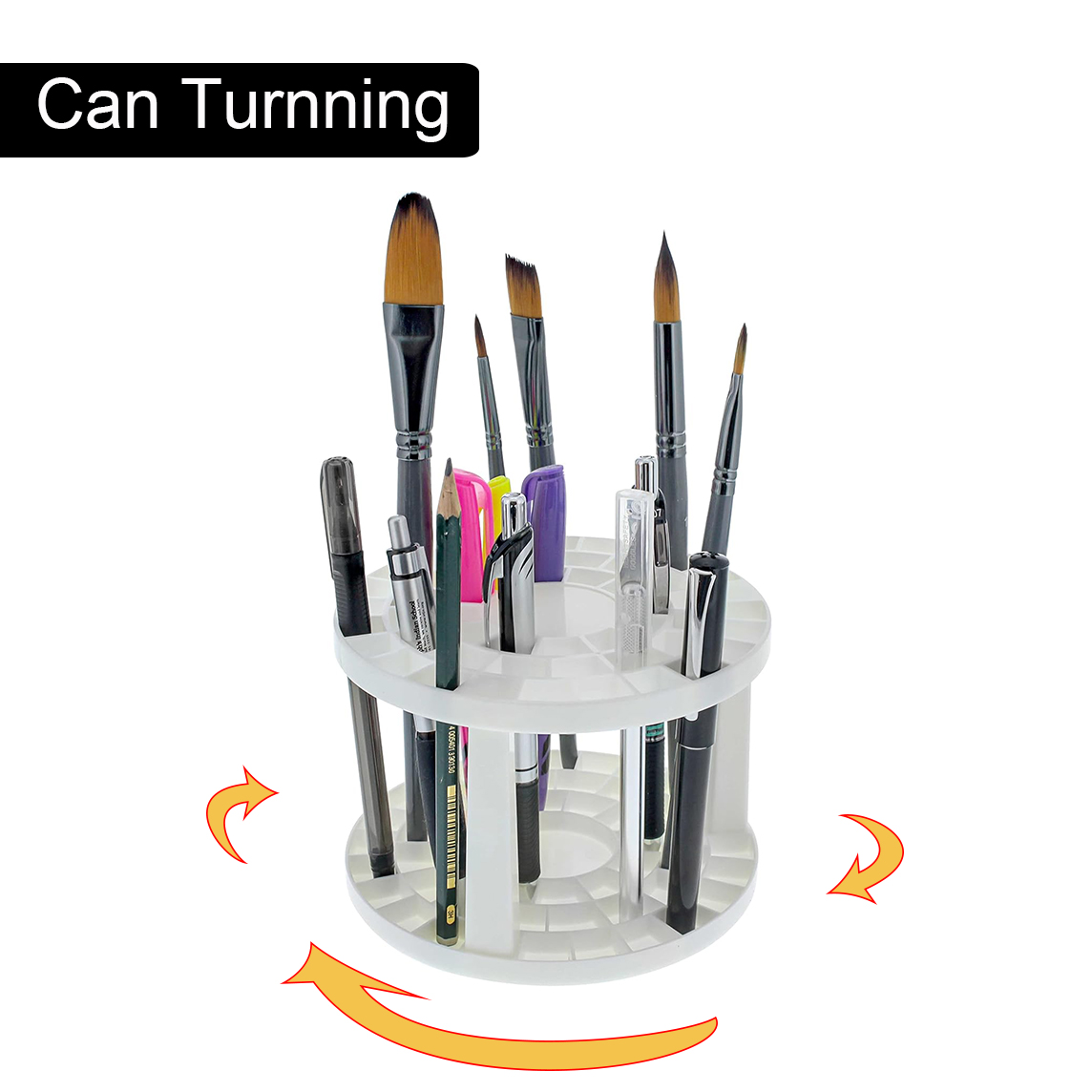 360 °   ที่วางแปรงศิลปะแบบหมุน - Art Craft Organizer บทวิจารณ์และราคา