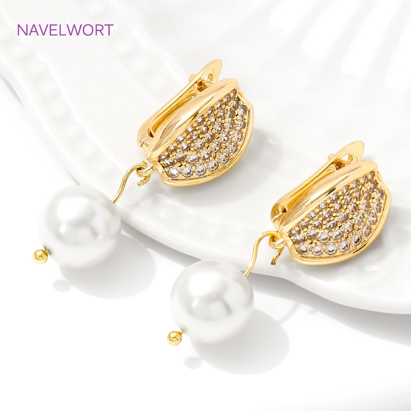 ทองเหลืองชุบทอง 18K Earwires F - Art Craft Material บทวิจารณ์และราคา