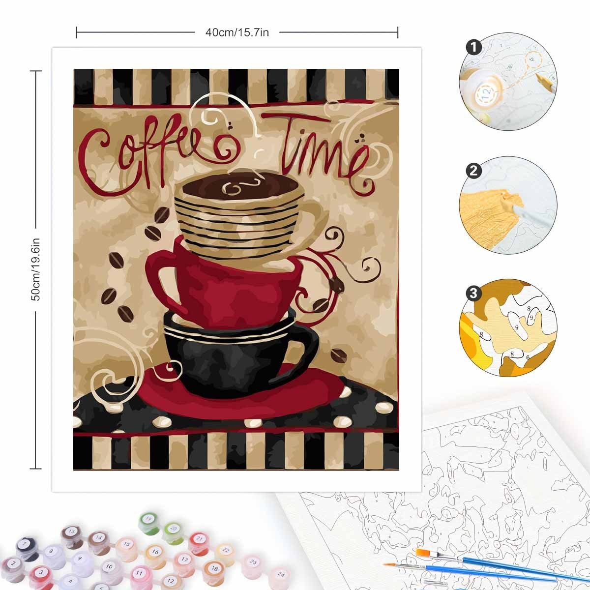 ชุดระบายสีตามตัวเลขสำหรับผู้ให - Art Craft Game บทวิจารณ์และราคา