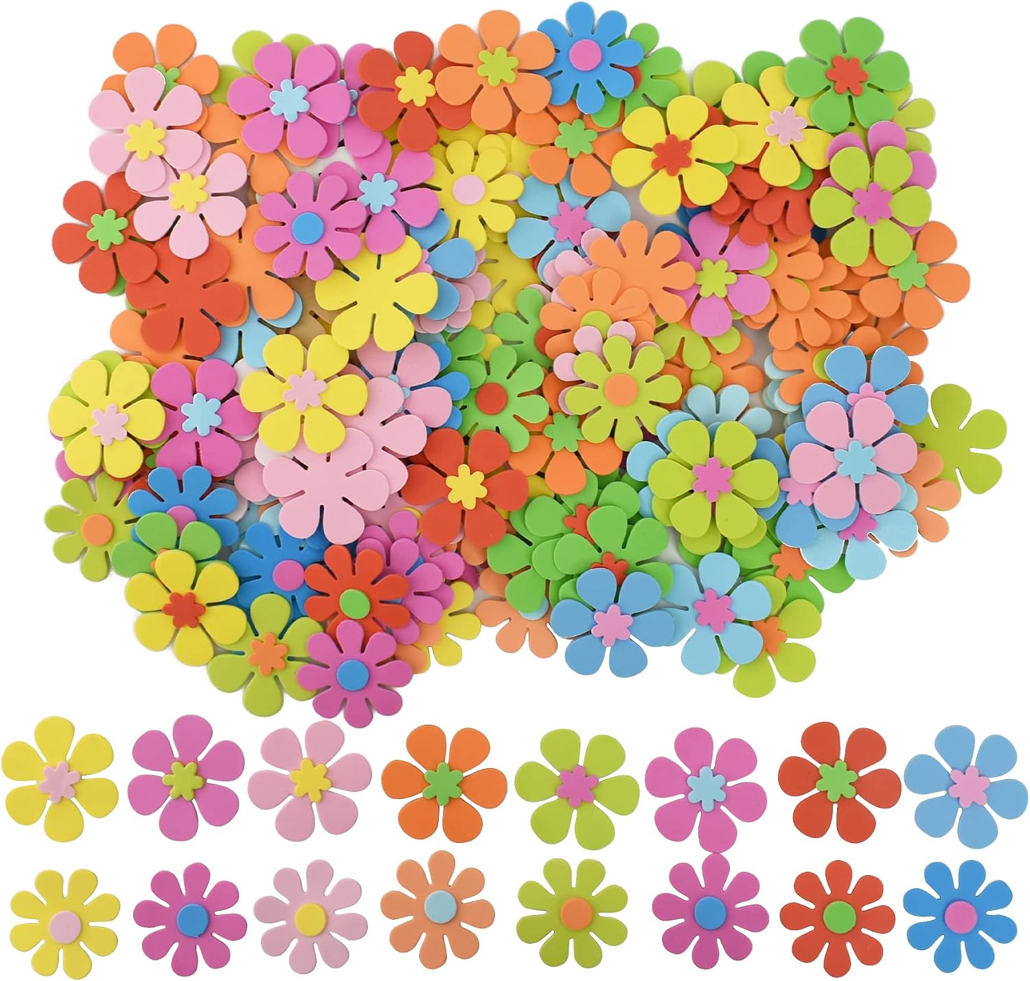 สติกเกอร์รูปดอกไม้โฟม 160 ชิ้น - Art Craft Flower บทวิจารณ์และราคา