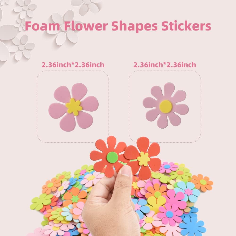 สติกเกอร์รูปดอกไม้โฟม 160 ชิ้น - Art Craft Flower บทวิจารณ์และราคา