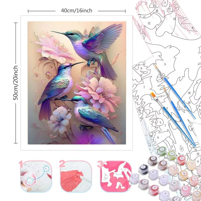 ชุดระบายสีตามตัวเลขสำหรับผู้ให - Art Craft Game บทวิจารณ์และราคา