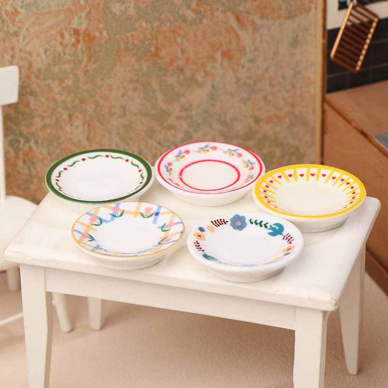 5 ชิ้น 1/12 บ้านตุ๊กตามินิจานจ - Art Craft House บทวิจารณ์และราคา