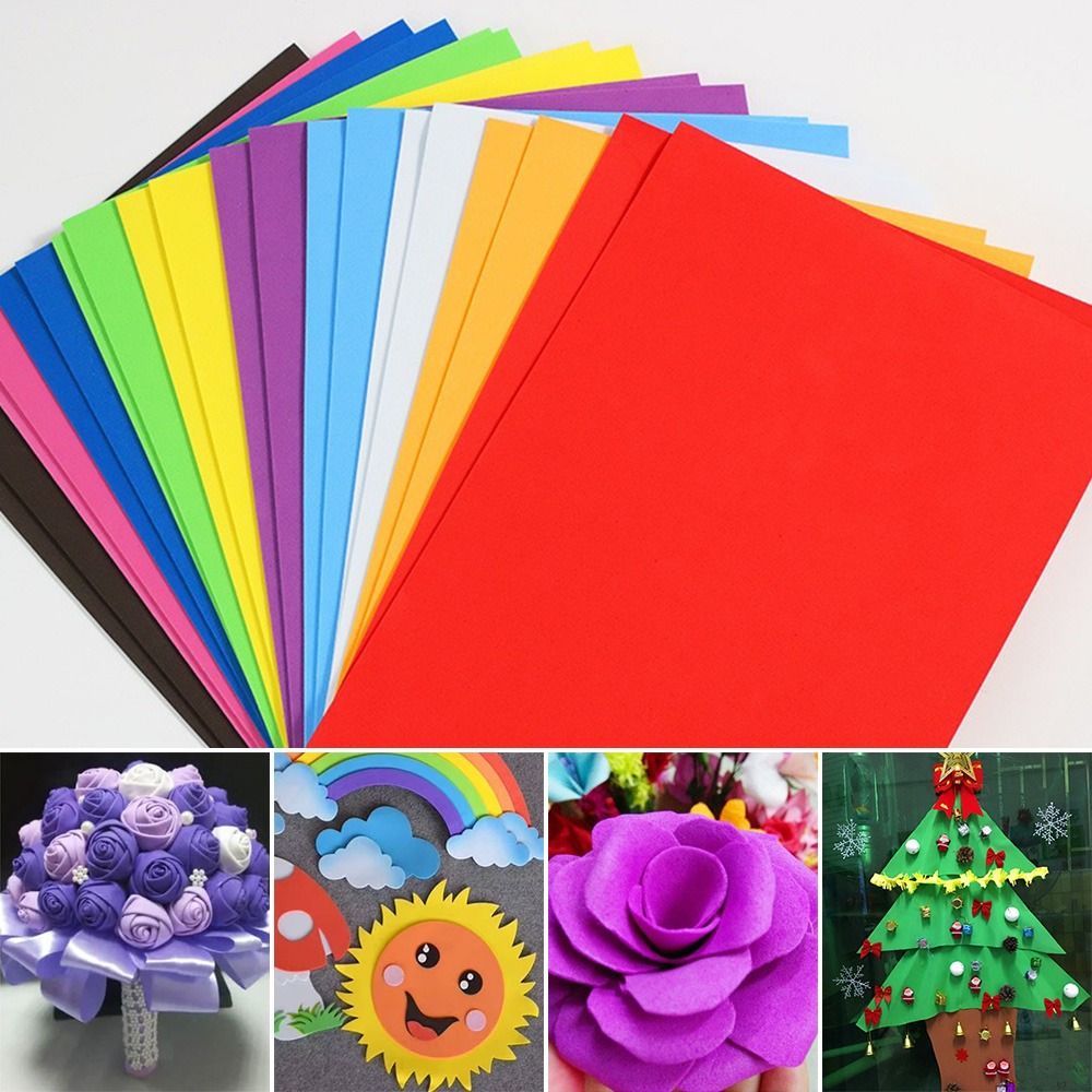EVA 10pcs ฟองน้ําโฟมกระดาษหนา  - Art Craft 2 Year Olds บทวิจารณ์และราคา