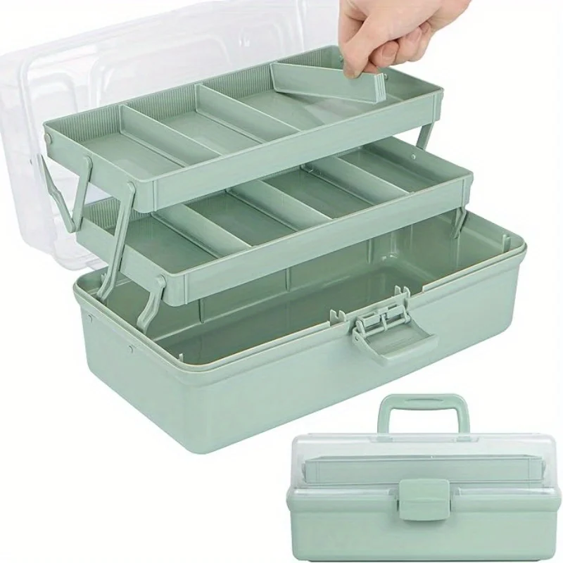 กล่องเก็บของพลาสติก 3 ชั้น พร้ - Art Craft Organizer บทวิจารณ์และราคา
