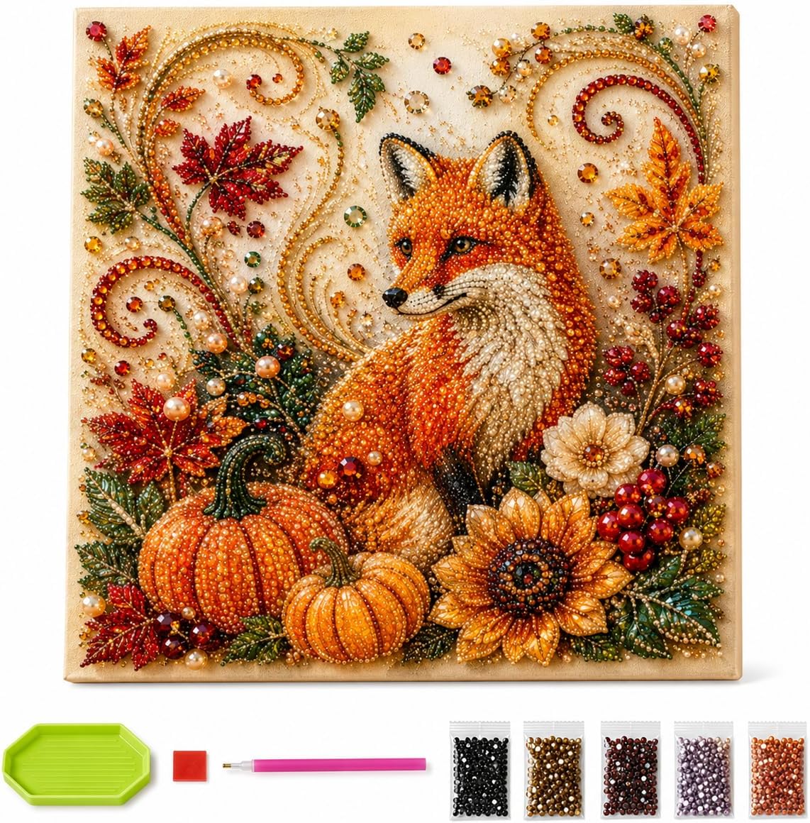 ชุดภาพวาดเพชรลายฤดูใบไม้ร่วง ช - Art Craft Flower บทวิจารณ์และราคา