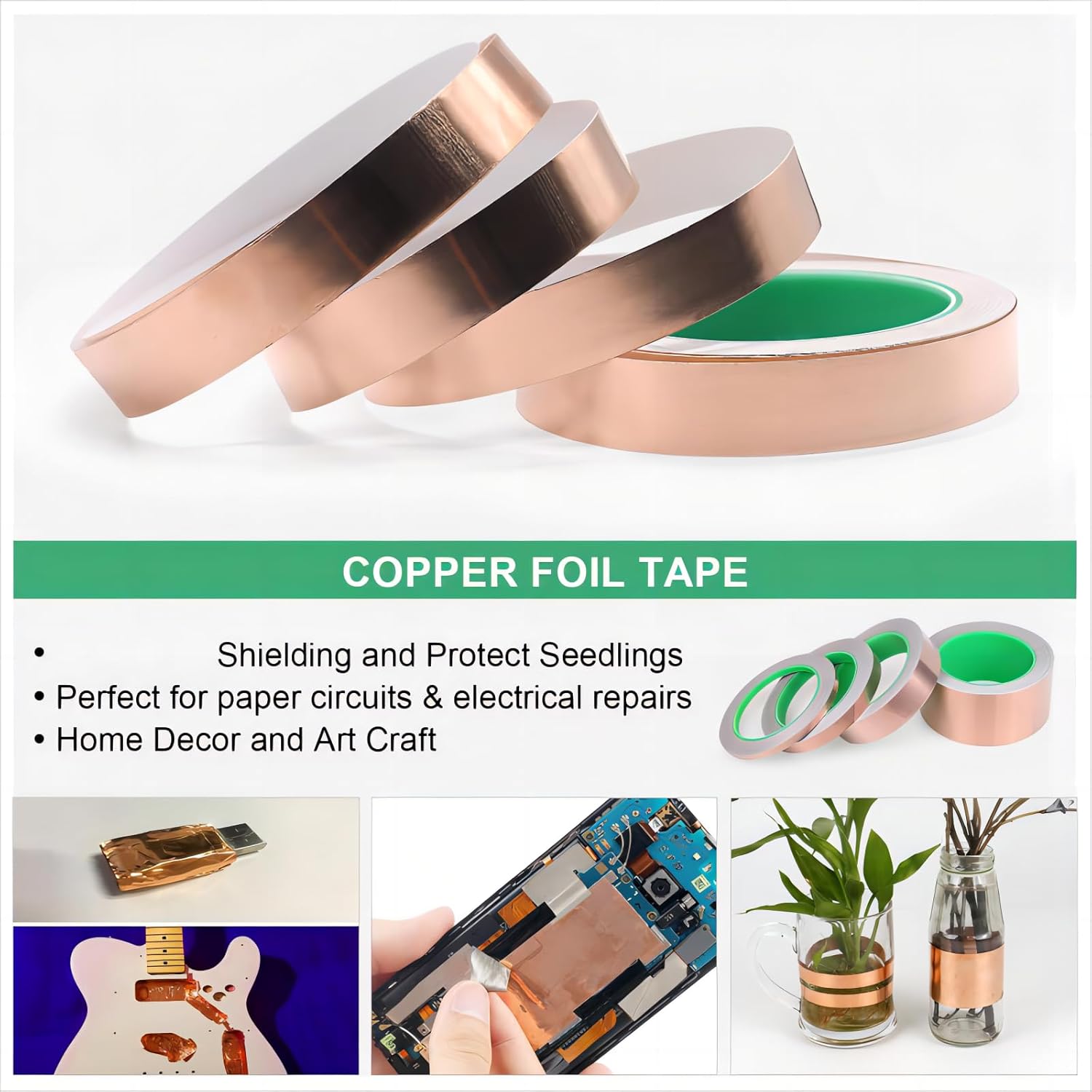 เทปทองแดงสองด้าน เทปฟอยล์ทองแด - Art Craft Material บทวิจารณ์และราคา