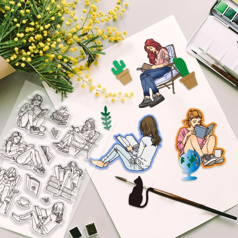 Lady และหนังสือล้างแสตมป์อ่านห - Rubber Stamp Blank บทวิจารณ์และราคา