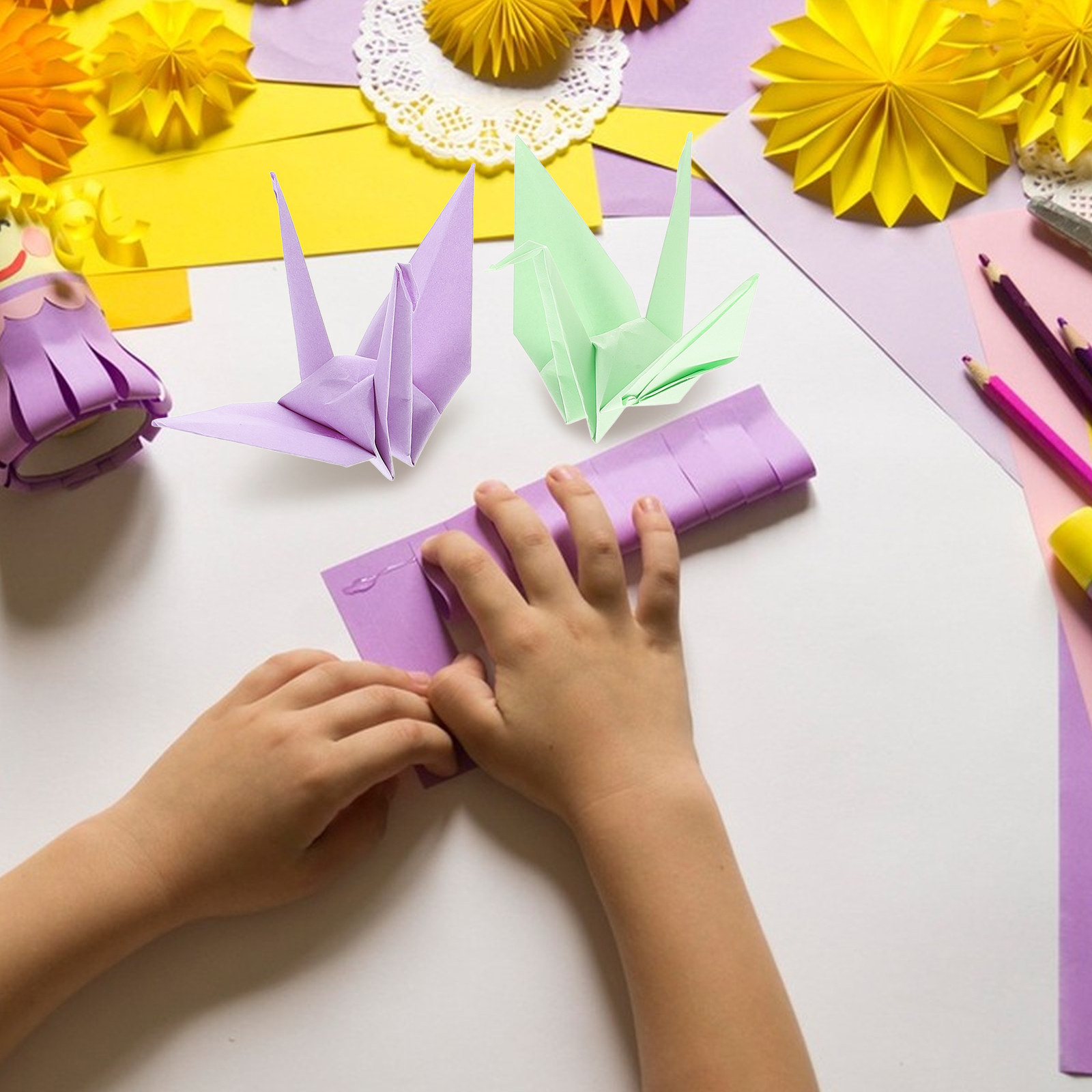 กระดาษงานฝีมือสีสดใส 100 แผ่น  - Art Craft Stick บทวิจารณ์และราคา