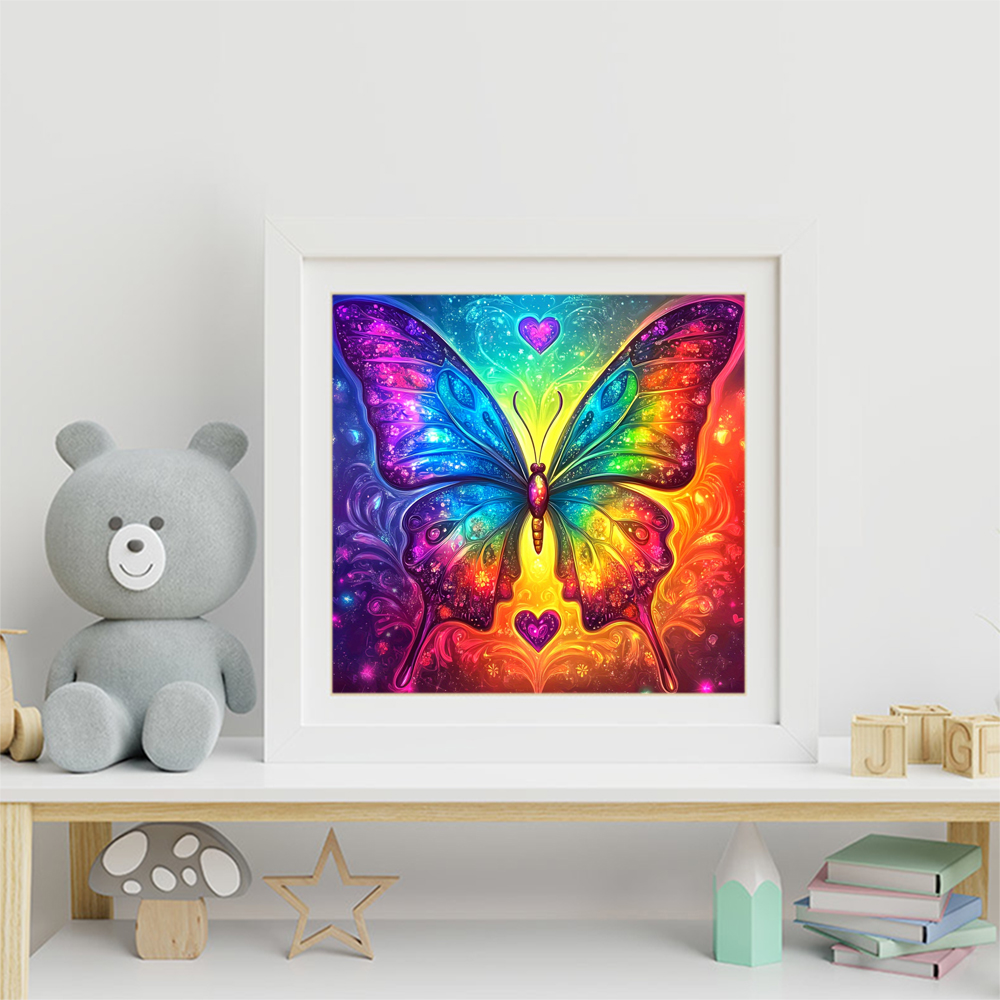 ภาพวาดเพชรลายผีเสื้อ งานปักครอ - Art Craft Butterfly บทวิจารณ์และราคา