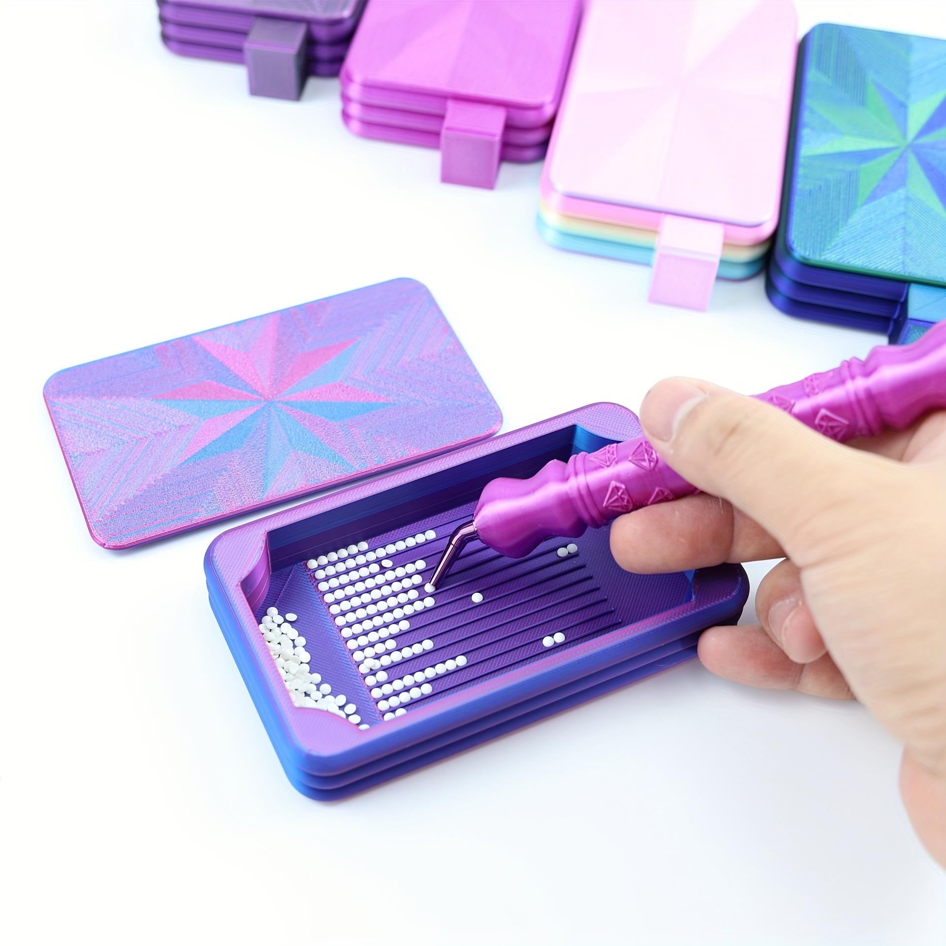 ถาดใส่เพชรหลากสีแบบใหม่พร้อมฝา - Diamond Painting Kit บทวิจารณ์และราคา