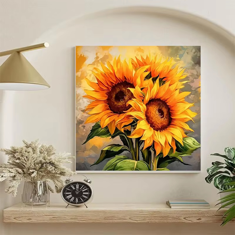 ชุดภาพวาดสีน้ำมันลายดอกทานตะวั - Art Craft Game บทวิจารณ์และราคา