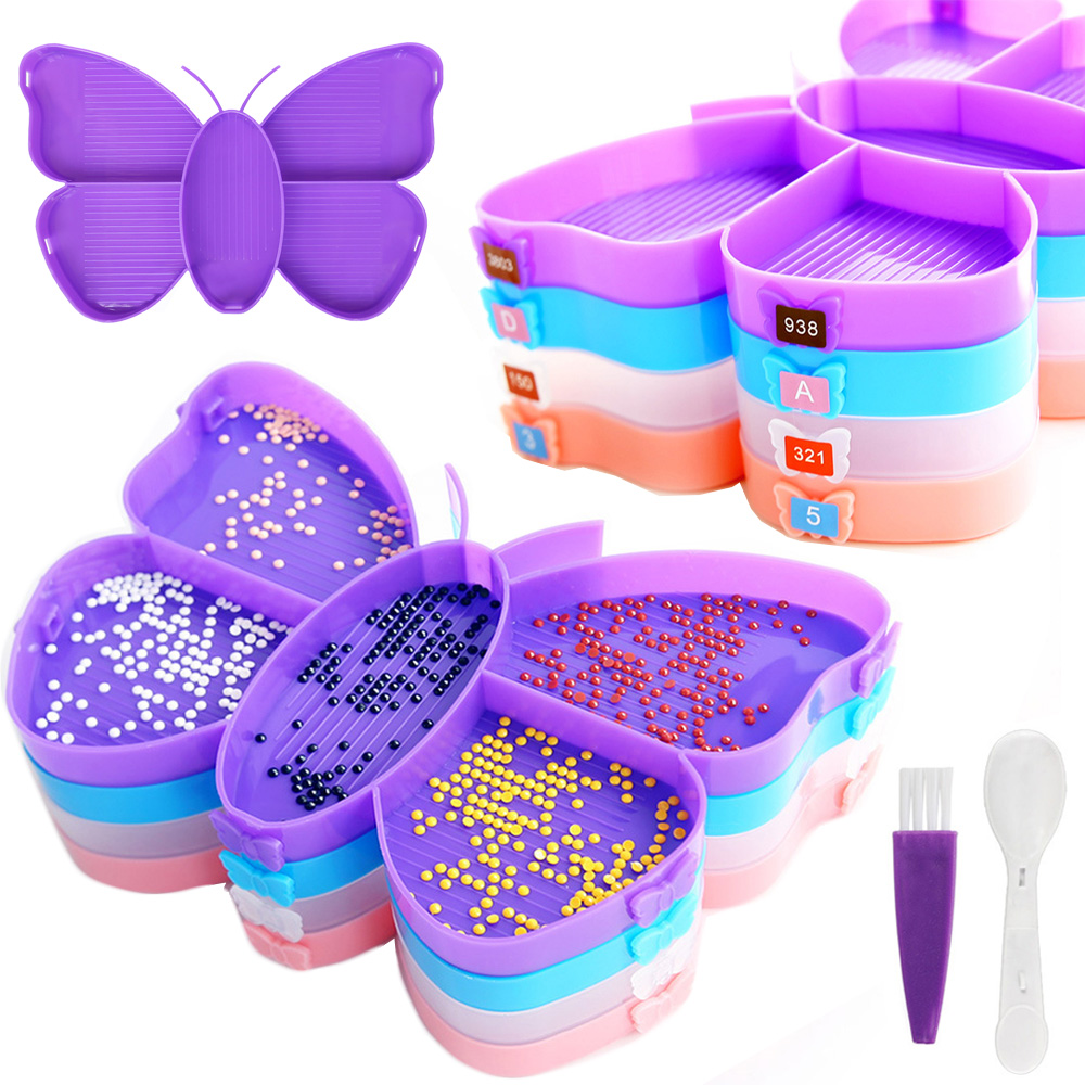 ชุดถาดใส่เพชรลายผีเสื้อ, กล่อง - Art Craft Butterfly บทวิจารณ์และราคา