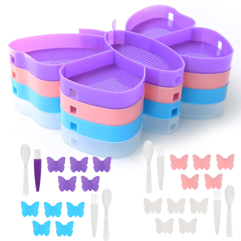 ชุดถาดใส่เพชรลายผีเสื้อ, กล่อง - Art Craft Butterfly บทวิจารณ์และราคา