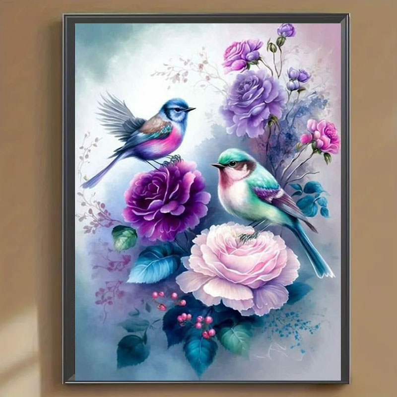 ชุดภาพเพชรลายดอกไม้และเสียงนก  - Art Craft Flower บทวิจารณ์และราคา