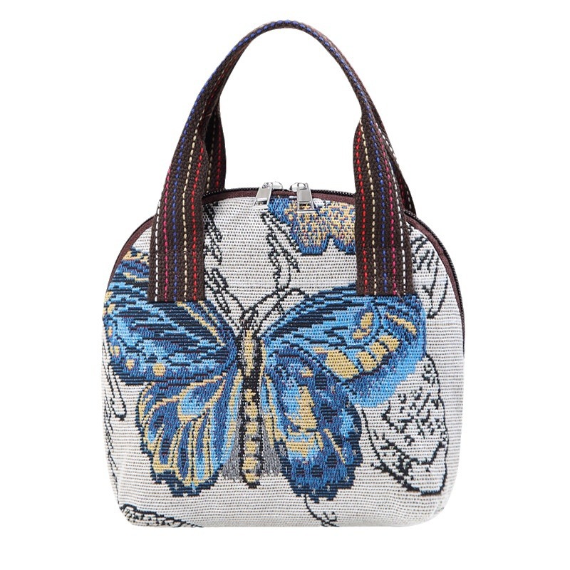 กระเป๋ามือจับด้านบนปักลายผีเสื - Art Craft Butterfly บทวิจารณ์และราคา