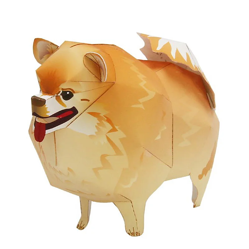 สุนัข Pomeranian พับ Origami A - Art Craft Cardboard บทวิจารณ์และราคา