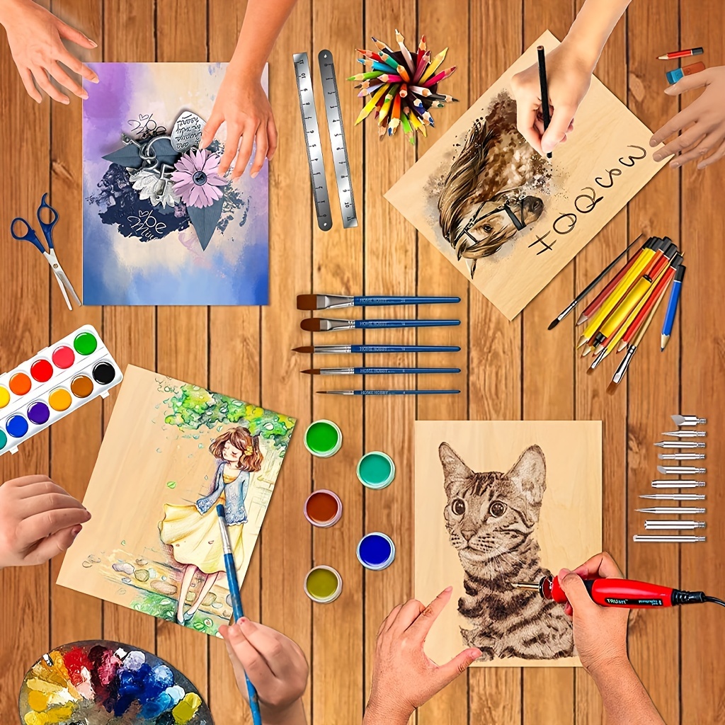 48/32/16/8/4 ชิ้นไม้ที่ยังไม่เ - Art X Craft บทวิจารณ์และราคา