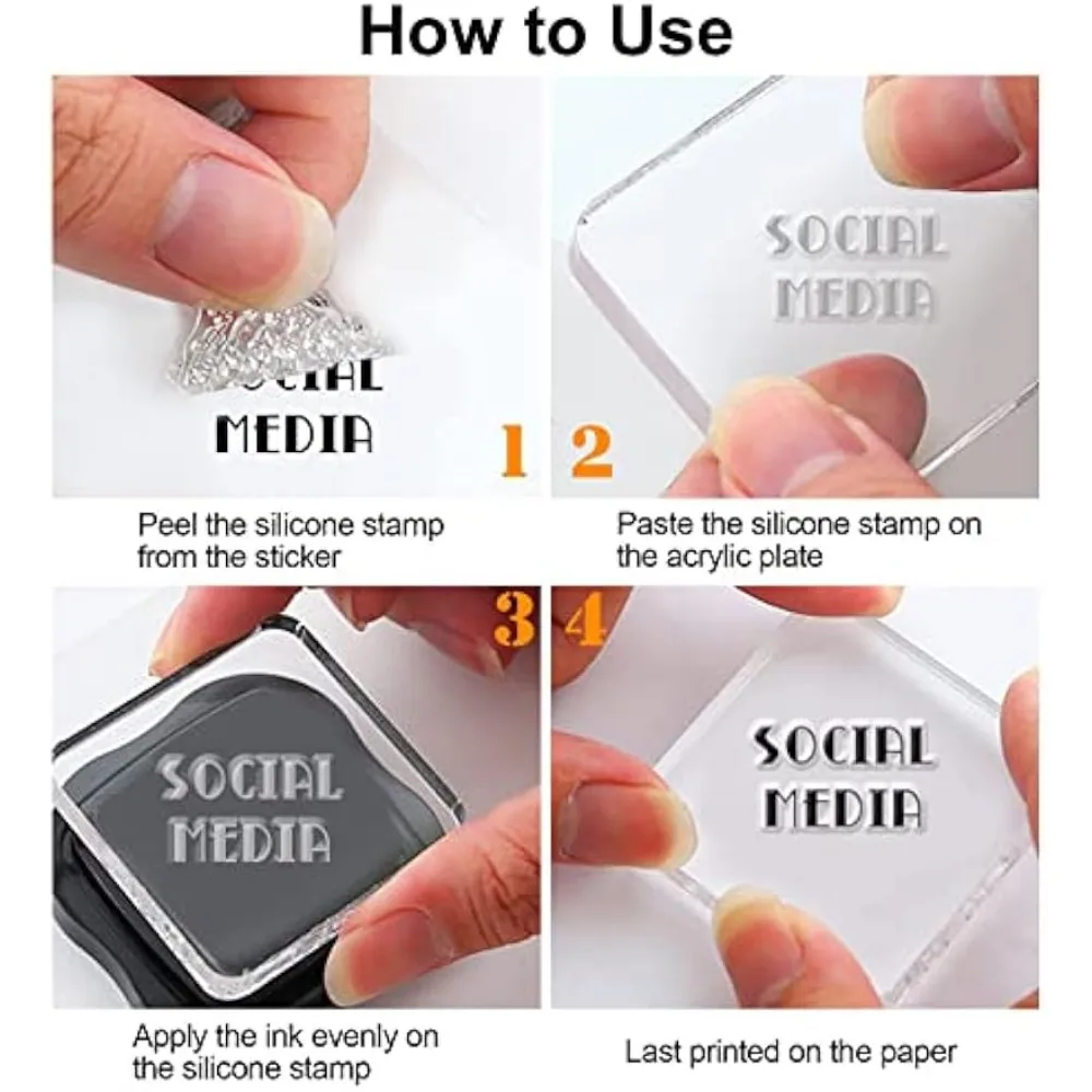 แสตมป์ยางใสธีมโซเชียลมีเดียแสต - Rubber Stamp Blank บทวิจารณ์และราคา