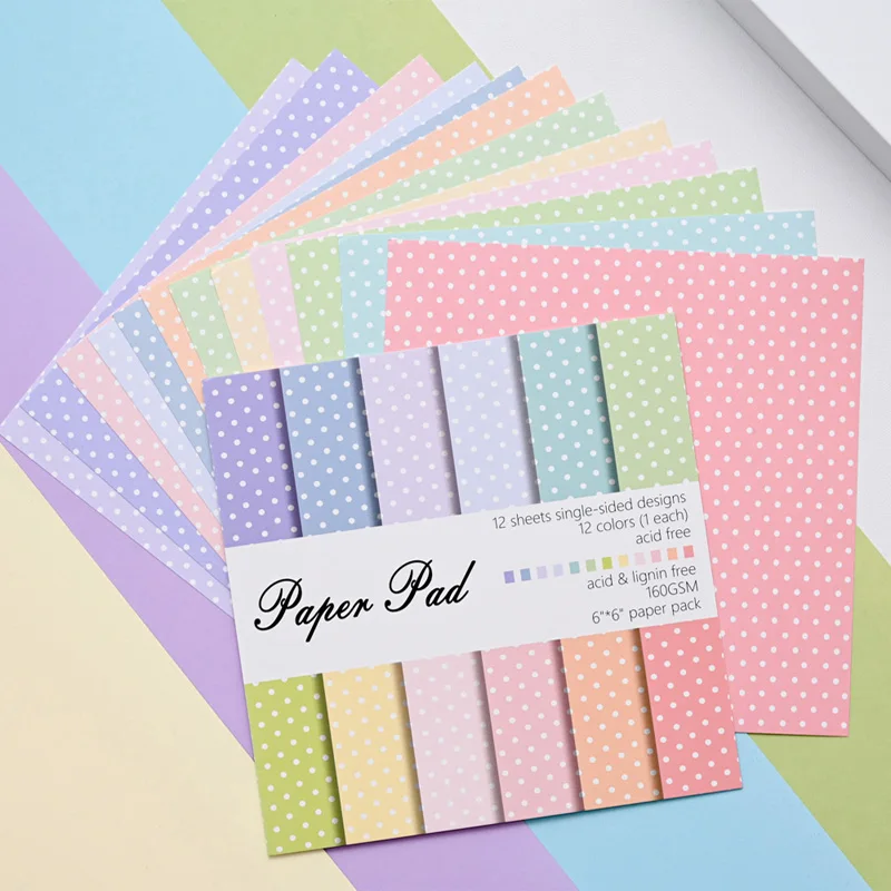 กระดาษลายจุดขนาด 6x6 นิ้ว 12 แ - Art X Craft บทวิจารณ์และราคา