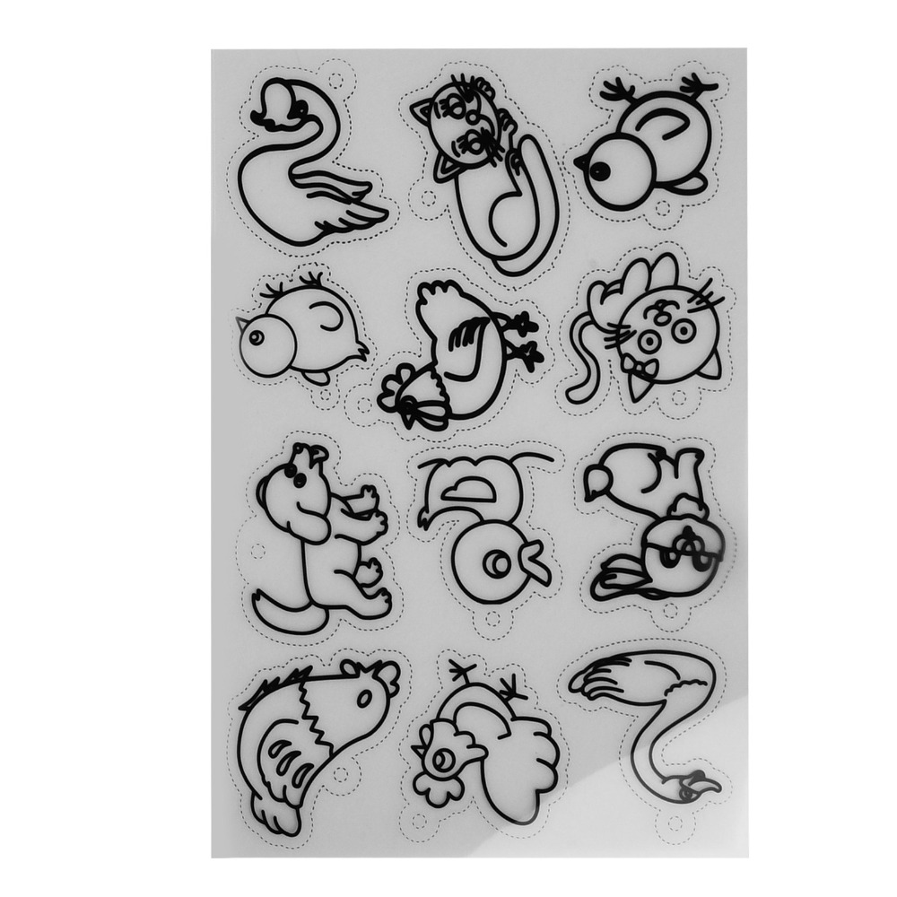 แผ่นหดรัดรูปลายสัตว์น่ารัก 8 ช - Craft And Art Difference บทวิจารณ์และราคา