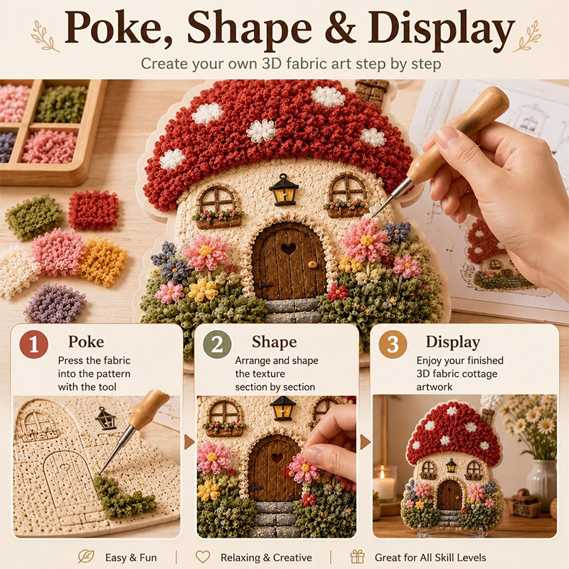ชุดงานฝีมือ DIY บ้านเห็ด 3 มิต - Art Craft And บทวิจารณ์และราคา