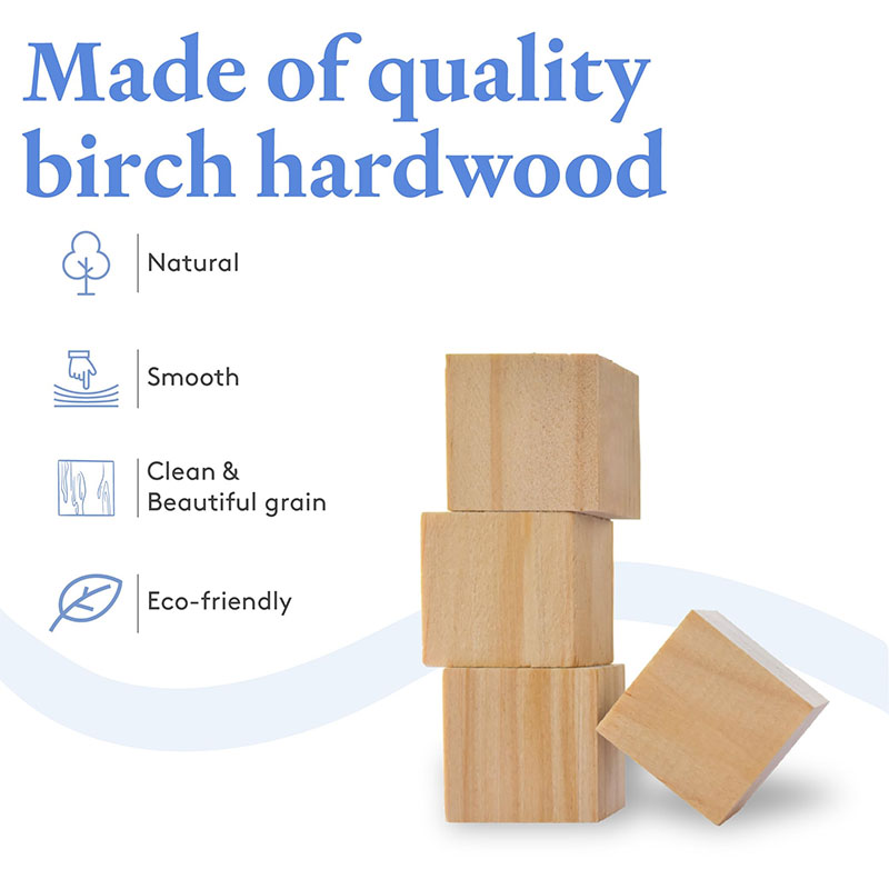5-100pcs ไม้บล็อก Birch BLANK  - Art Craft 2 Year Olds บทวิจารณ์และราคา