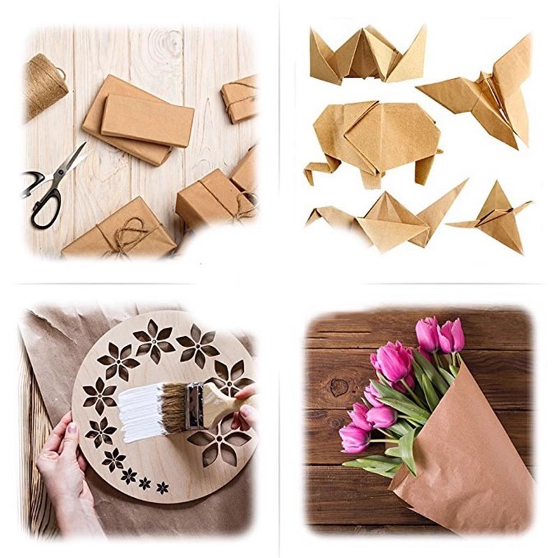 กระดาษคราฟท์สีน้ำตาล เหมาะสำหร - Art And Craft Recycle บทวิจารณ์และราคา