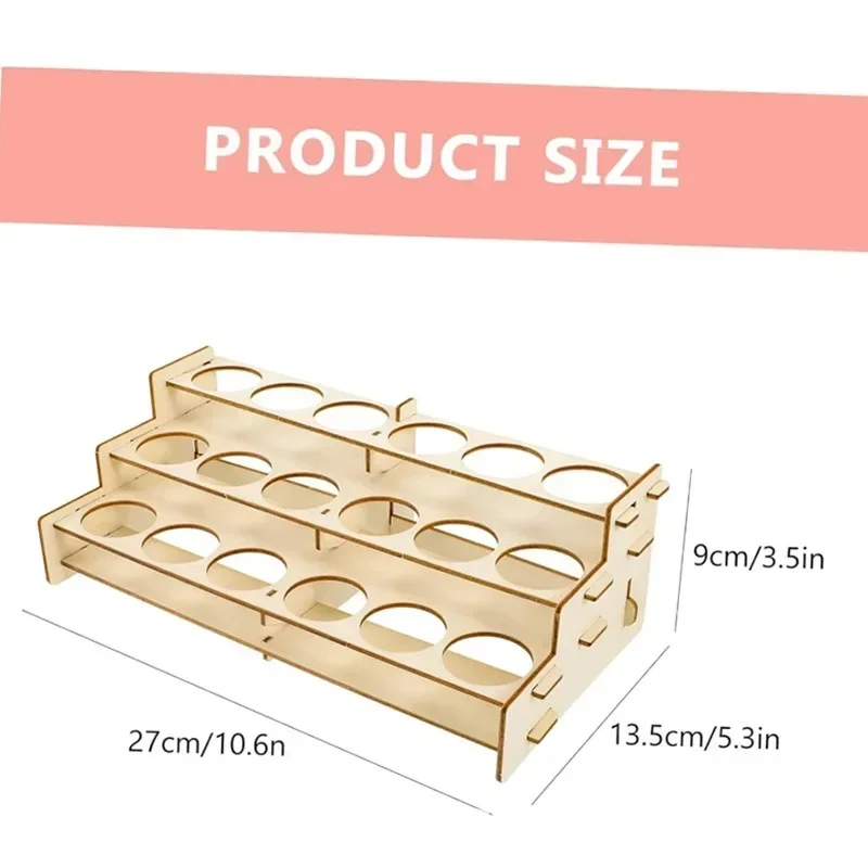 ชั้นวางสีไม้สำหรับขวดสีและอุปก - Art Craft Organizer บทวิจารณ์และราคา