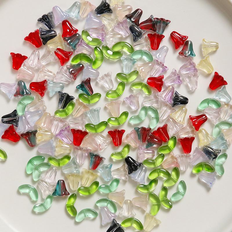 ลูกปัดแก้วลายดอกไม้ 30 ชิ้น หล - Art Craft Flower บทวิจารณ์และราคา