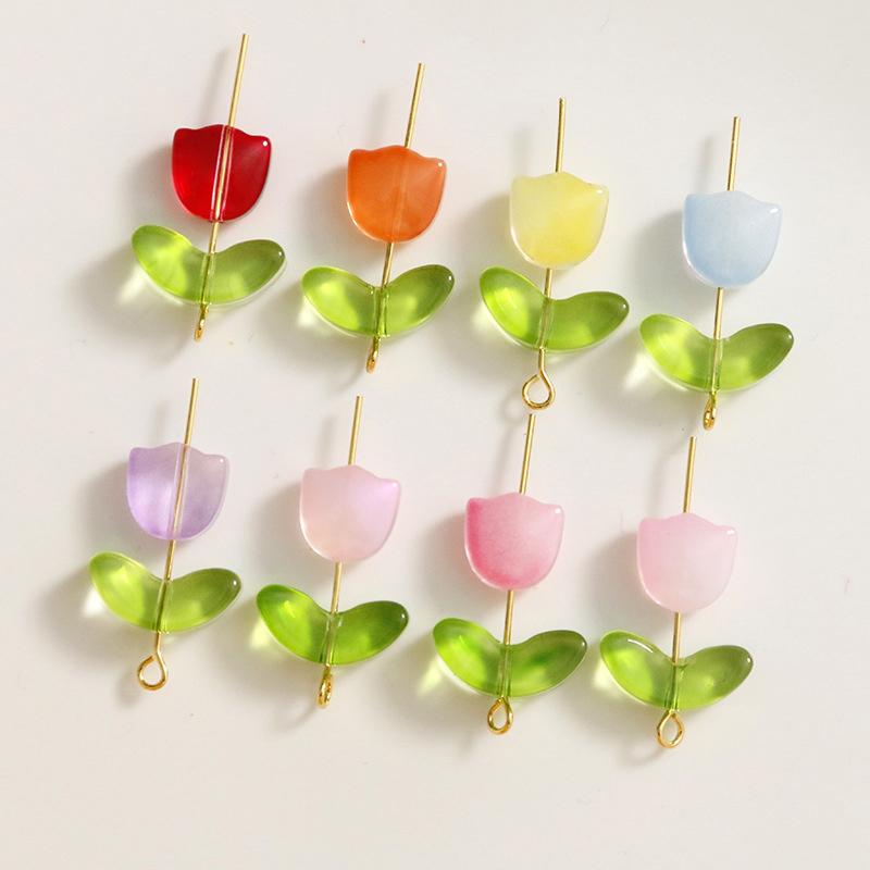 ลูกปัดแก้วลายดอกไม้ 30 ชิ้น หล - Art Craft Flower บทวิจารณ์และราคา