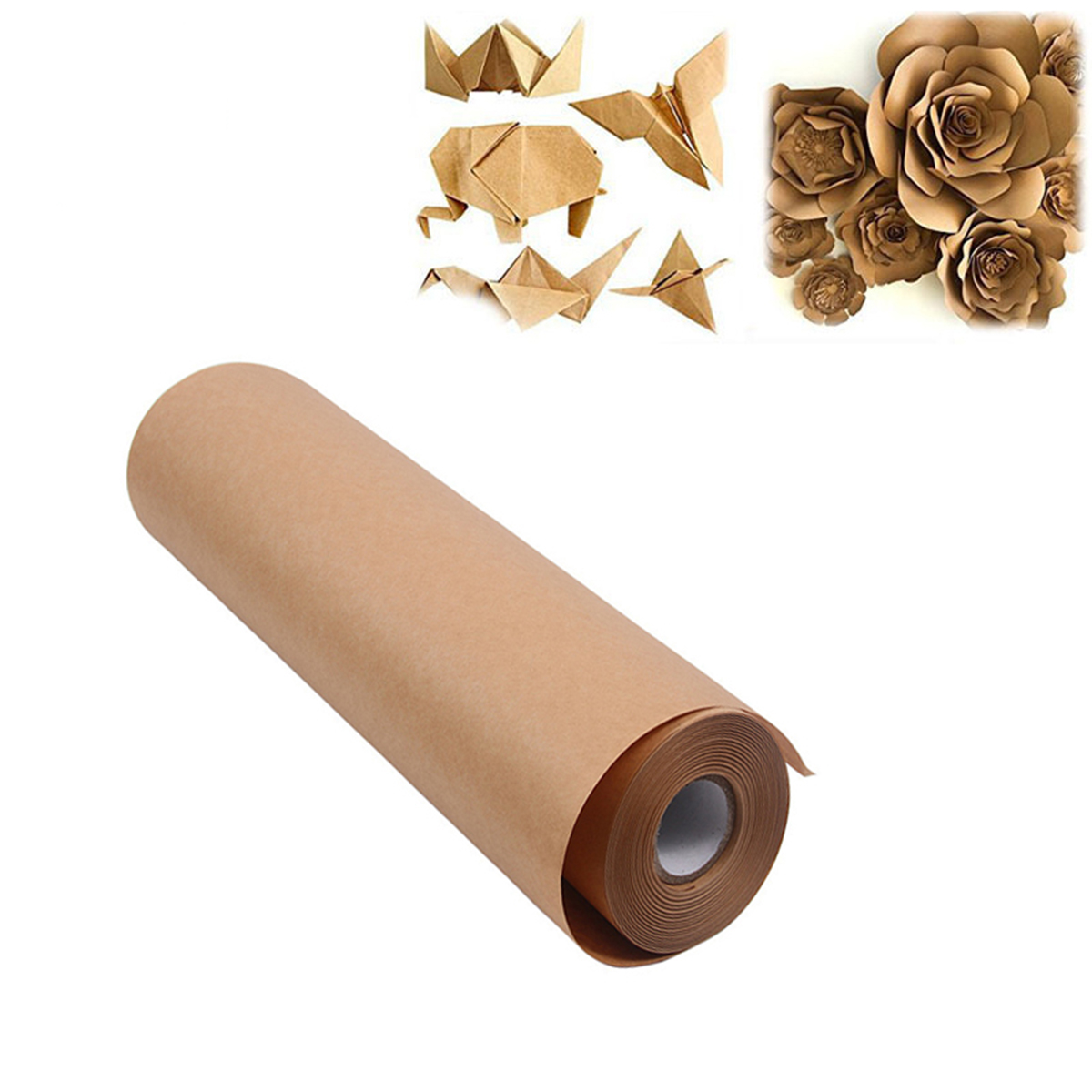 กระดาษคราฟท์สีน้ำตาลแบบม้วน 1  - Art And Craft Recycle บทวิจารณ์และราคา