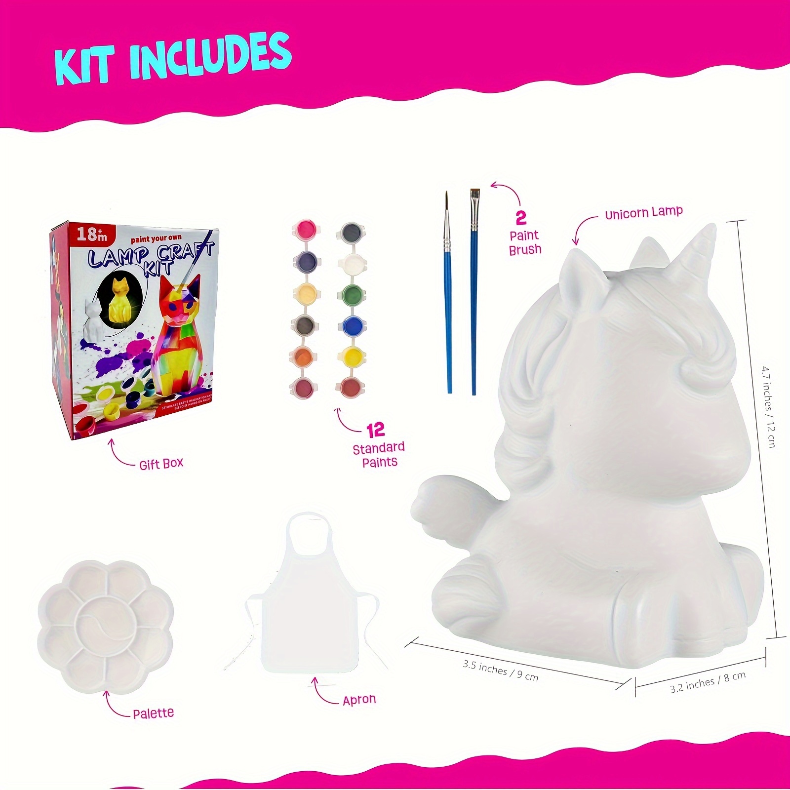 ชุดทำโคมไฟยูนิคอร์นระบายสีเอง, - Art Craft Unicorn บทวิจารณ์และราคา