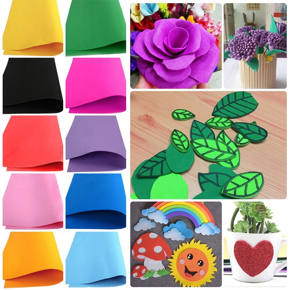 ใหม่ 10pcs EVA ฟองน้ําโฟมกระดา - Art Craft 2 Year Olds บทวิจารณ์และราคา
