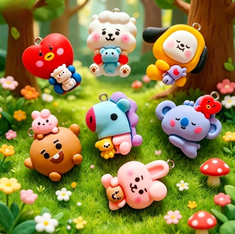 ชุด 7 ชิ้น BT21 ชาร์มการ์ตูนเร - Art Craft Material บทวิจารณ์และราคา