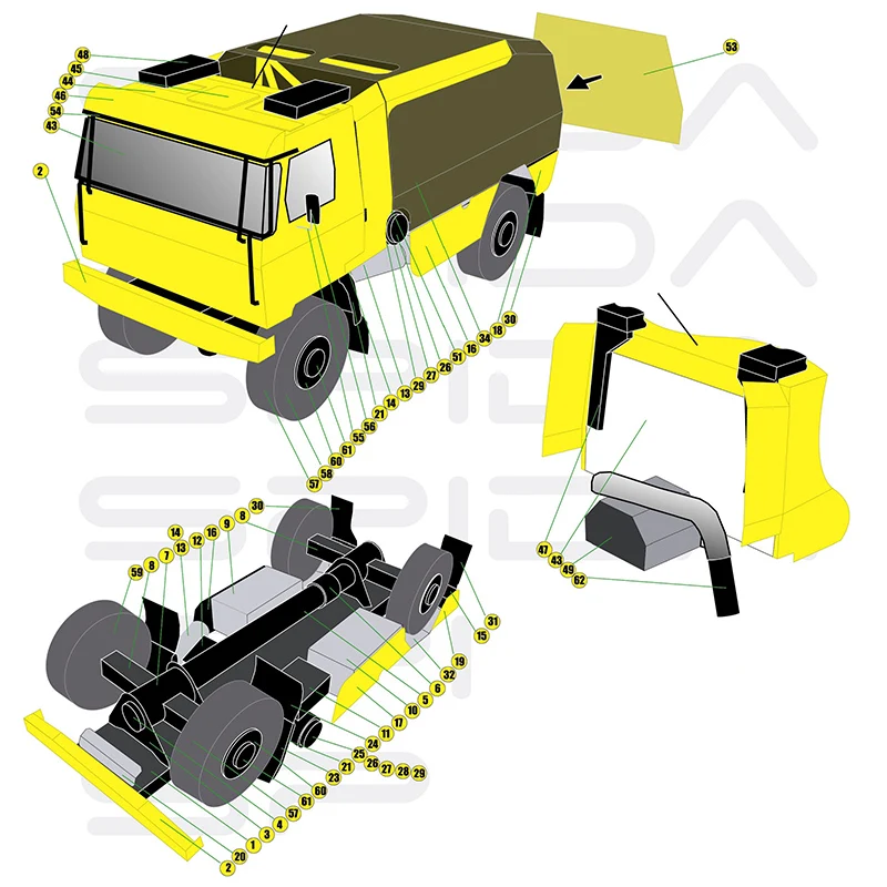 Tatra 815 2008 รถบรรทุก 1:53 D - Art Craft Cardboard บทวิจารณ์และราคา